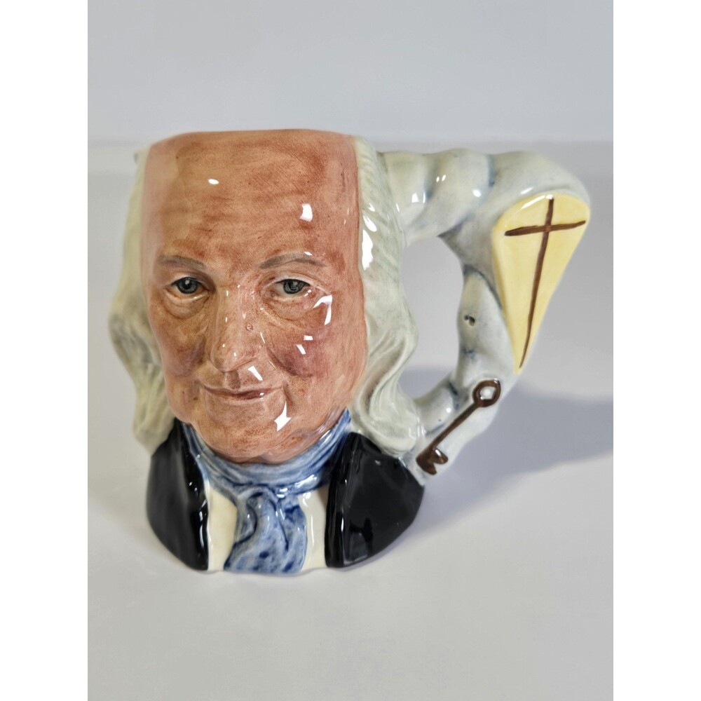 Vintage Royal Doulton Mini Toby Jug ‘Benjamin Franklin’ Made In England